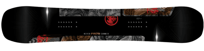 Never Summer Proto rental snowboard at American Ski Exchange in Vail