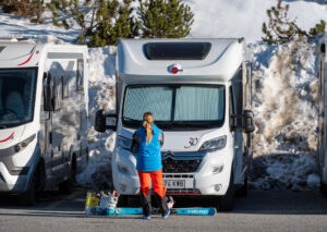 Parking for skiers
