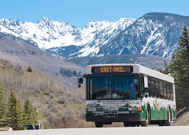 bus traveling in vail