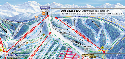 game creek bowl map